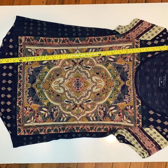 Lucky Brand High Low Boho Graphic T-shirt - Picture 8 of 10